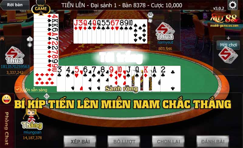 Chia sẻ bí kíp khi chơi tiến lên miền nam các tân thủ cần nắm bắt